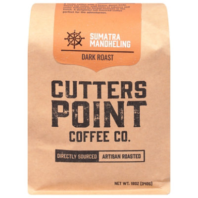 Cutters Point Coffee Co Ground Sumatra - 12 OZ - Image 2