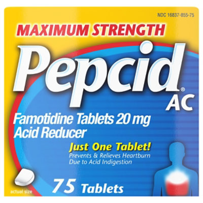 Pepcid Ac Max Strength Tabs 20mg - 75 CT - Image 3