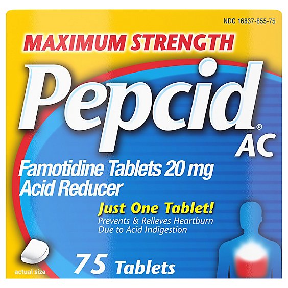 Pepcid Ac Max Strength Tabs 20mg - 75 CT