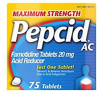 Pepcid Ac Max Strength Tabs 20mg - 75 CT