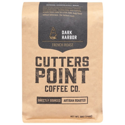 Cutters Point Coff Co Whl Bean Dk Harbor - 12 OZ - Image 3