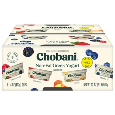 Chobani Non-Fat Vanilla Blended Greek Yogurt - 32 Oz - Shaw's