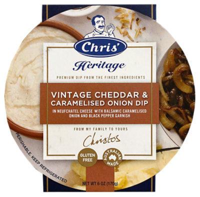 Chris Foods Cheddar & Carmalized Onion Dip - 6 OZ