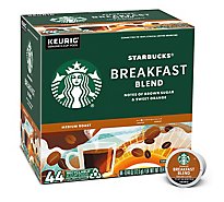 Starbucks Breakfast Blend 100% Arabica Medium Roast K Cup Coffee Pods Box 44 Count - Each