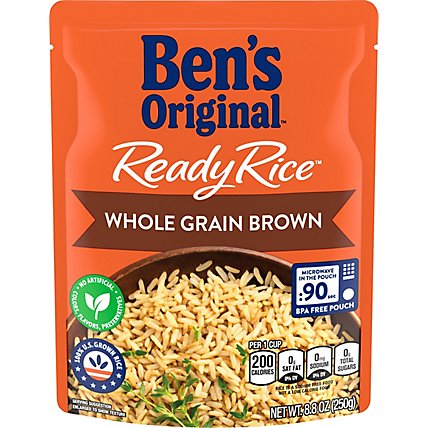 Ben's Original Ready Rice Easy Dinner Side Whole Grain Brown Rice Pouch - 8.8 Oz - Image 2