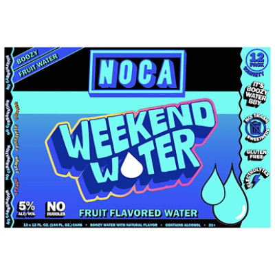 Noca Spiked Water In Cans - 12-12 FZ - Image 2