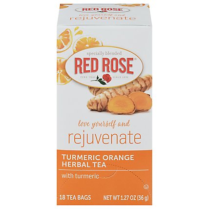 Red Rose Tea Bag Turmeric Orange - 18 CT - Image 2