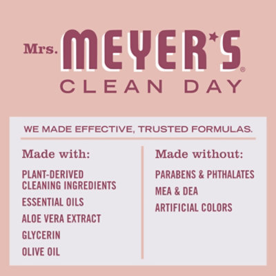 Mrs. Meyer’s Clean Day Rose Hand Soap - 12.5 OZ - Image 4