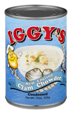 Iggys New England Clam Chowder - 15 OZ - shaws