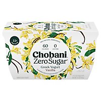 Chobani With Zero Sugar Vanilla - 4-5.3 OZ - Image 1