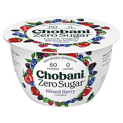 Chobani With Zero Sugar Mixed Berry - 5.3 OZ