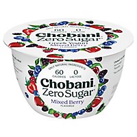 Chobani Zero Sugar Mixed Berry - 5.3 Oz - acmemarkets Chobani Zero Sugar Mixed Berry - 5.3 Oz - acmemarkets