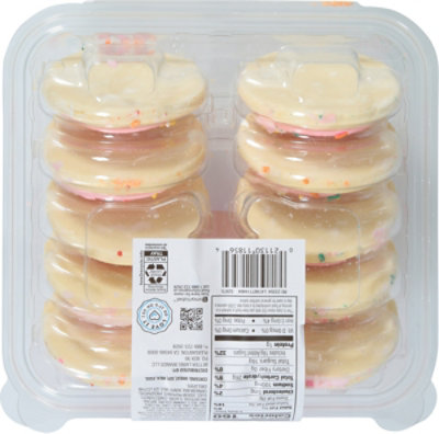 Overjoyed Pink Frosted Sugar Cookies 10 Count - 13.5 Oz - Image 5