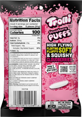 Trolli Strawberry Gummi Candy Puffs - 4.25 Oz - Image 6