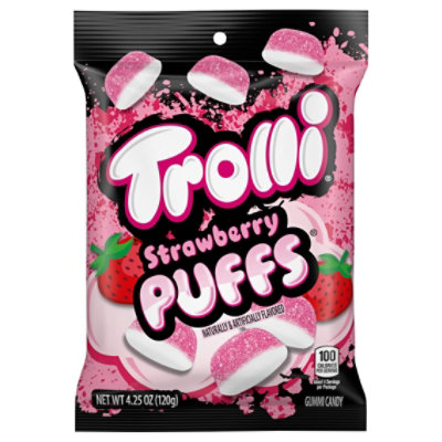 Trolli Strawberry Gummi Candy Puffs - 4.25 Oz - Image 1