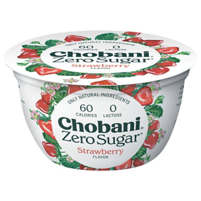 Chobani With Zero Sugar Strawberry - 5.3 OZ - Randalls