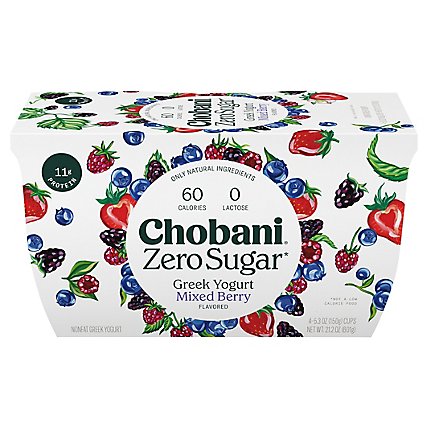Chobani Zero Sugar Mixed Berry - 4-5.3 Oz - Image 3
