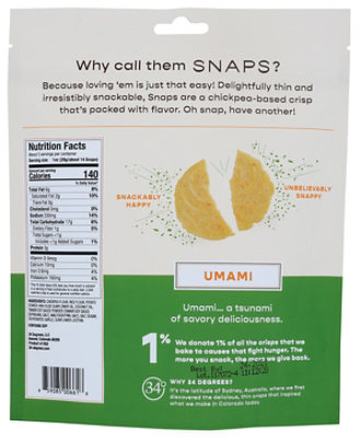 34 Degrees Snaps Umami Baked Chickpea Thins - 3.2 Oz - Image 2
