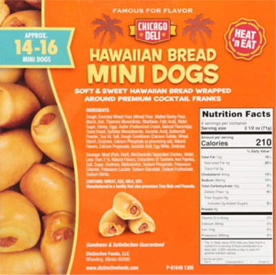 Chicago Deli Mini Hawaiian Dogs - 10 OZ - Image 6