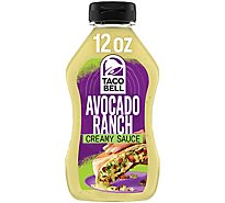 Taco Bell Creamy Avocado Ranch Sauce Bottle - 12 Fl. Oz.