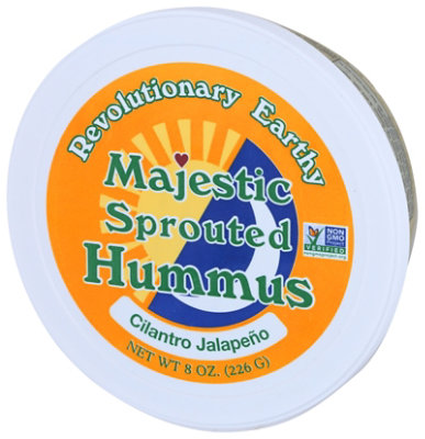 Majestic Garlic Raw Sprouted Hummus Cilantro Jalapeno - 8 OZ - Image 7