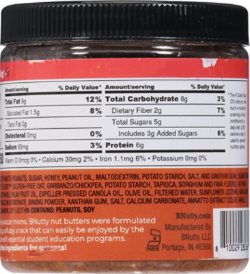 B Nutty Pnt Btr Cinnamon Sugar Cookie - 9 OZ - Image 6