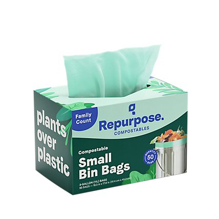 Repurpose Small Bin Bags 3gl 50ct - 50 CT - Image 2
