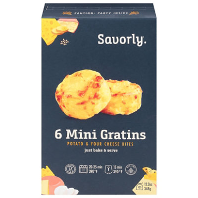 Savorly Bites Mini Gratins Four Cheese - 12.2 OZ - Image 3