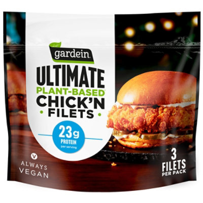 Gardein Ultimate Plant Based Frozen Chick'n Filets - 15 Oz