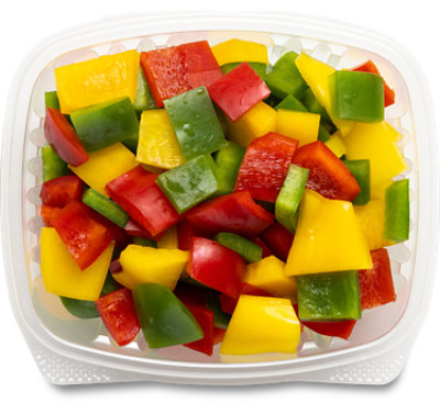 Taylor Farms Bell Peppers Tri Color Diced - 6 OZ