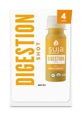 Suja Organic Digestion Shot With Ginger And Probiotics Multipack - 4-2 Fl. Oz.
