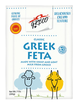 Greco Feta Chunk Regular - 7 OZ - Image 1