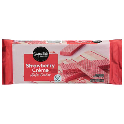Signature SELECT Strawberry Creme Wafers - 8 Oz - Image 1