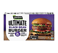 Gardein Ultimate Black Bean Burger Patties Frozen Plant Based Vegan - 8 Oz