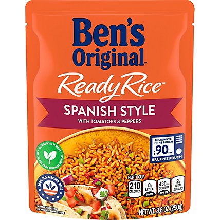 Ben's Original Ready Rice Easy Dinner Side Spanish Style Flavored Rice Pouch - 8.8 Oz - Image 2