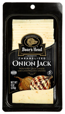 Boars Head Pre Sliced Caramelized Onion Jack Cheese - 8 Oz - Image 1