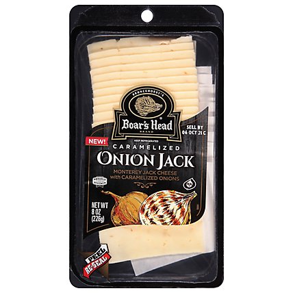 Boars Head Pre Sliced Caramelized Onion Jack Cheese - 8 Oz - Image 1