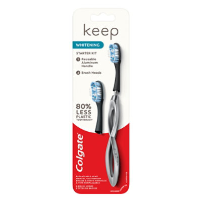 Colgate Keep Manual Toothbrush Whitening Starter Kit Silver - Each