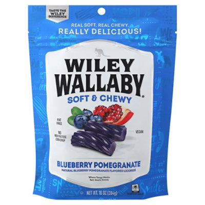 Wiley Wallaby Licorice Blueberry Pomegranite Flavor - 10OZ