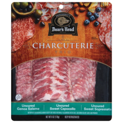 Boars Head Charcuterie Tray Sopressata Capocollo & Salame Trio - 6 OZ - Image 2