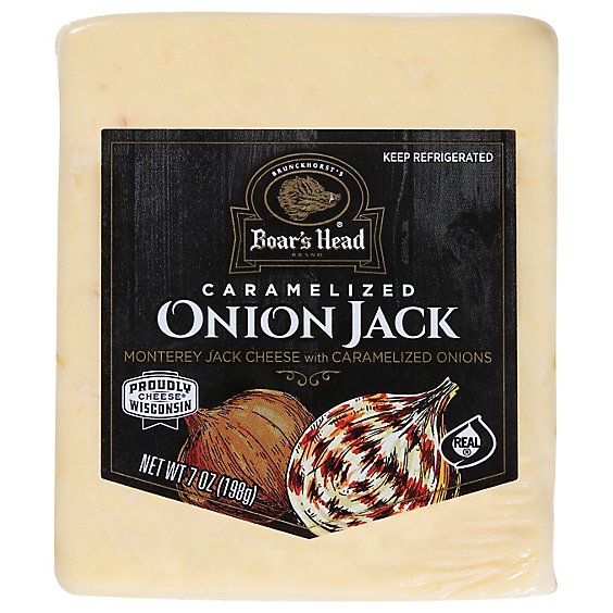 Boars Head Pre Cut Caramelized Onion Jack Cheese - 7 Oz