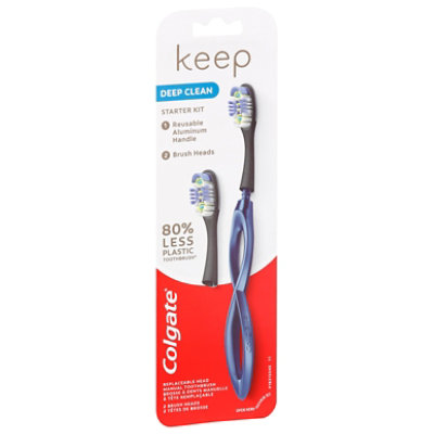 Colgate Keep Manual Toothbrush Deep Clean Starter Kit Navy - Each