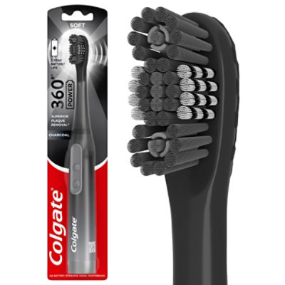 Colgate 360 Charcoal Sonic Powered Battery Toothbrush - Each