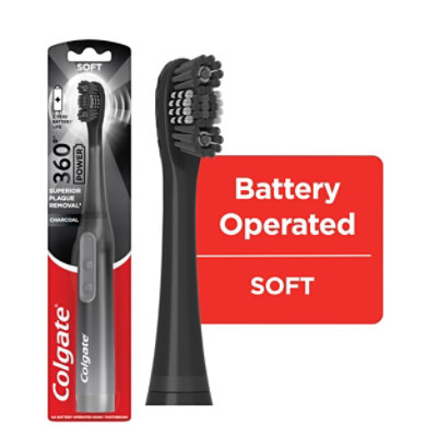 Colgate 360 Charcoal Sonic Powered Battery Toothbrush - Each - Image 1