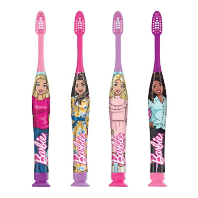 GUM Barbie For Ages 3 Plus Ultra Soft Training Toothbrush - 2 Count - Image 4