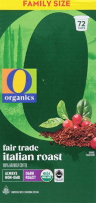 O Organics Coffee Pods Italian Roast Family Pack - 72 Count - Image 4