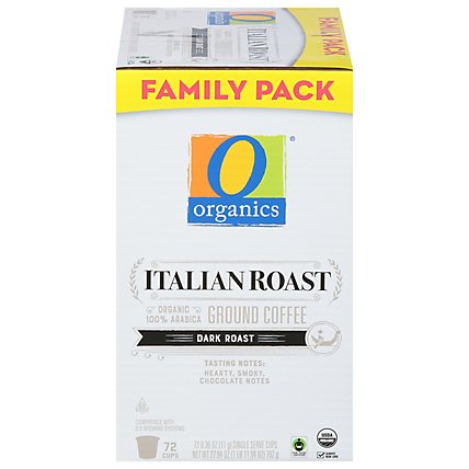 O Organics Coffee Pods Italian Roast Family Pack - 72 CT - Image 2