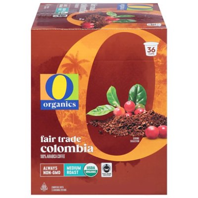 O Organics Coffee Pods Colombia - 36 CT