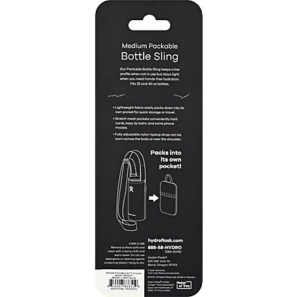 Hf Med Packable Bottle Sling Blk - EA - Image 4