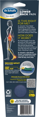 Dr Scholls Pain Relief Orthotics Lowr Bk Pain Wm - 1 PR - Image 4